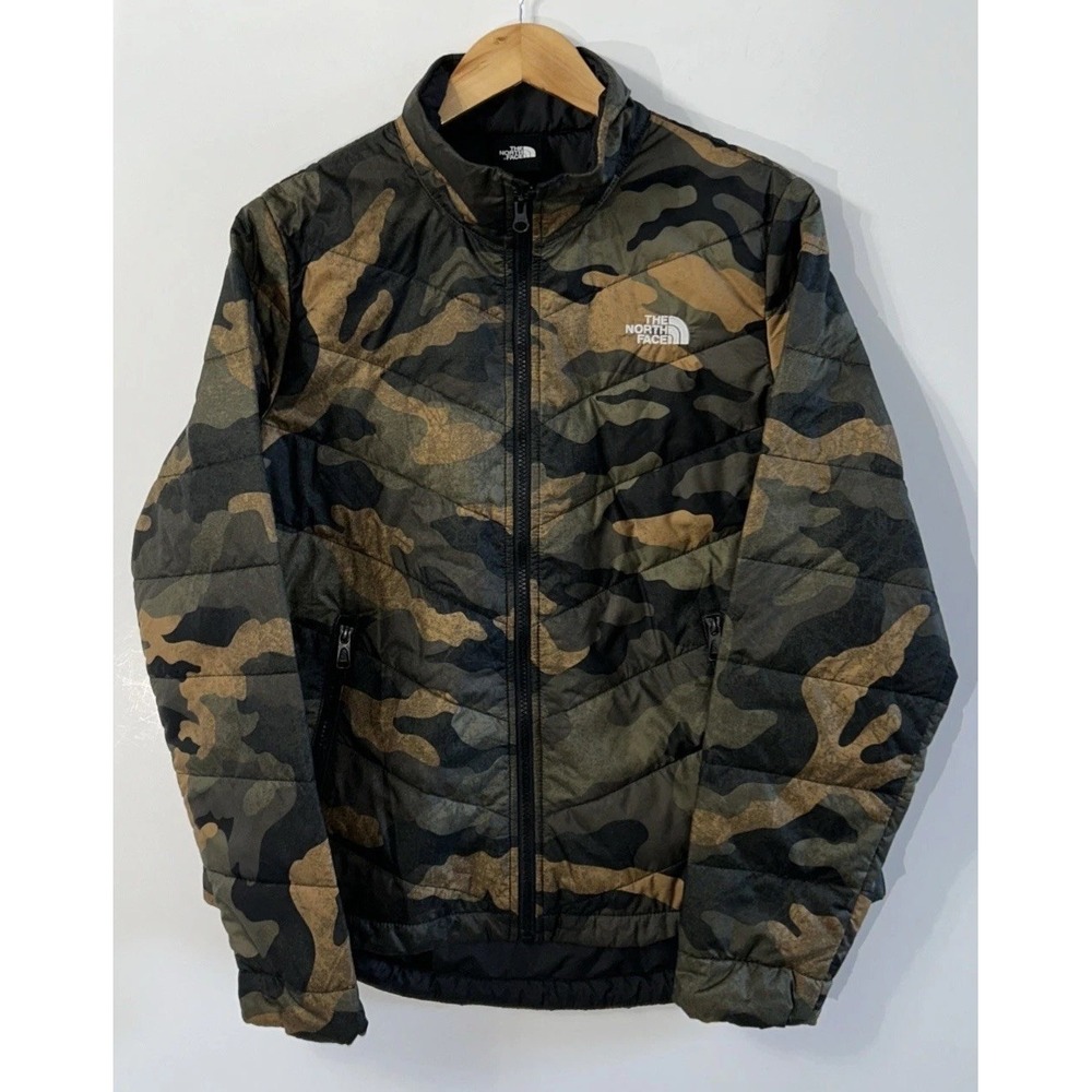 Women's The North Face Tamburello 2 Light Weight Camo Puffer Jacket Med NO Flaws